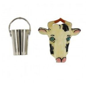 Lunch at the Ritz Split Milk Stud Earrings Contemporary Jewelry